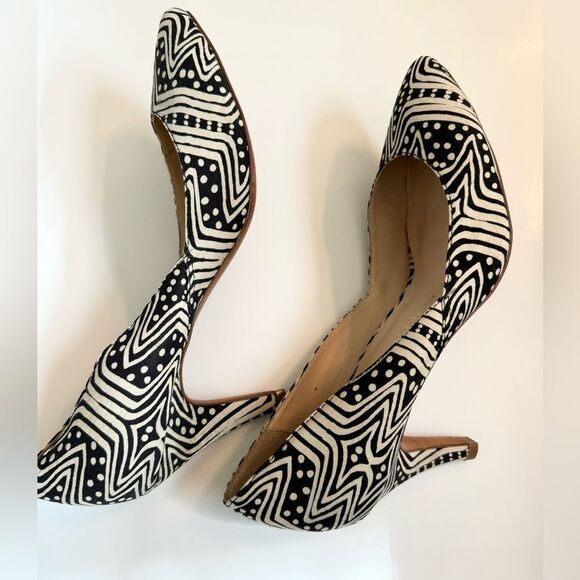 Loeffler Randall x Tucker tamsin printed pointed toe heels size 7.5 - Picture 4 of 8
